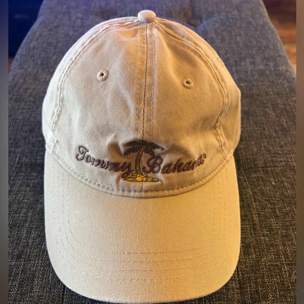 Tommy Bahama Beige Embroidered Palm Logo Cap